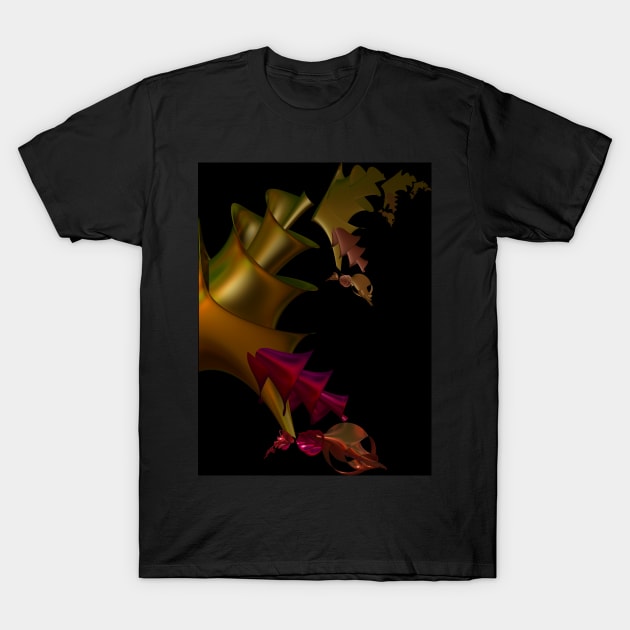 Metal Lily Fractal T-Shirt by sciencenotes